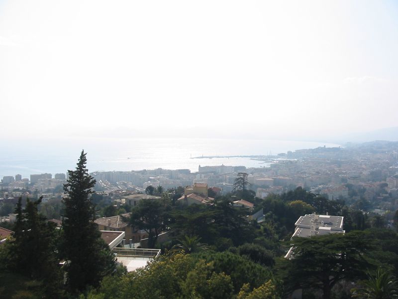 Vue sur la baie de Cannes