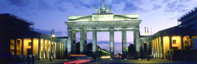 Berlin : la trs clbre Porte de Brandebourg