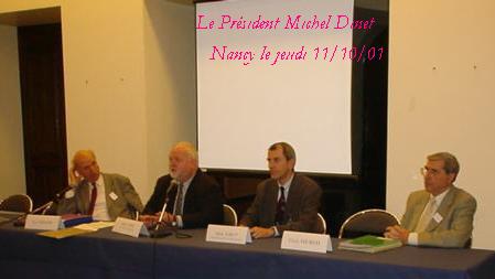 Yves Fargette, le Prsident Michel Dinet, Michel Bayon et Claude Prardel