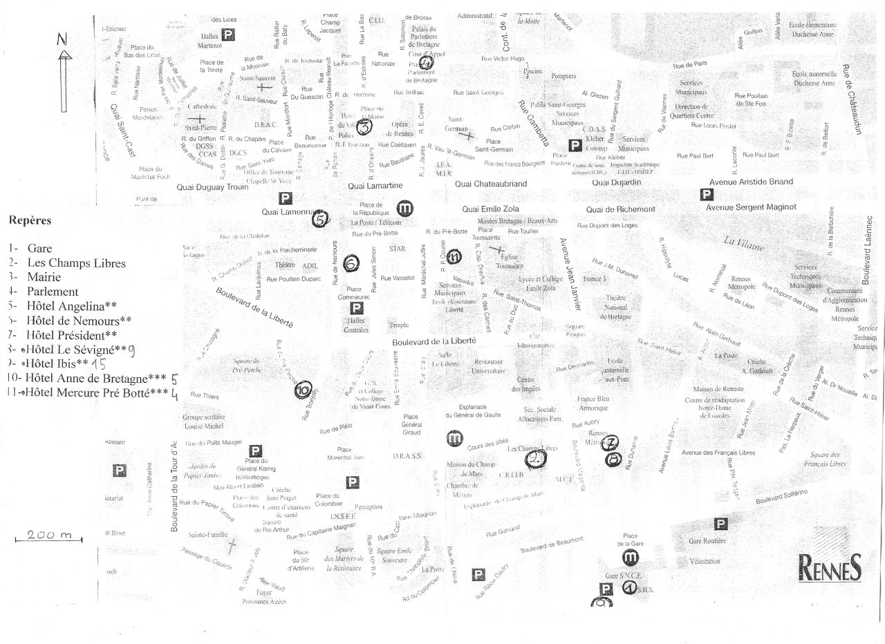 Plan de Rennes