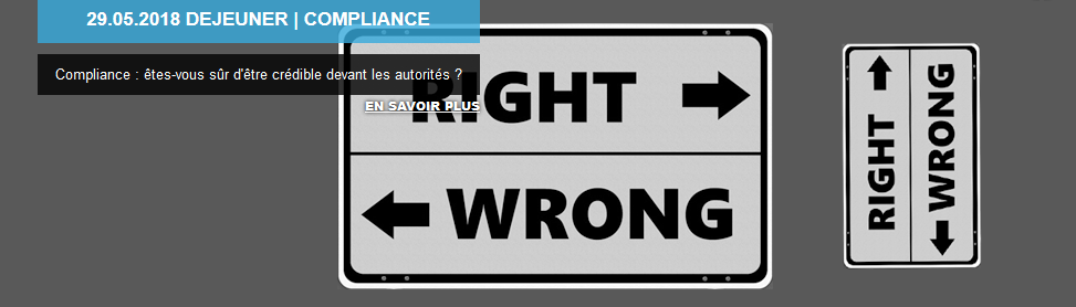 [image] djeuner compliance : tre crdible